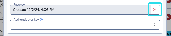 Bitwarden delete passkey